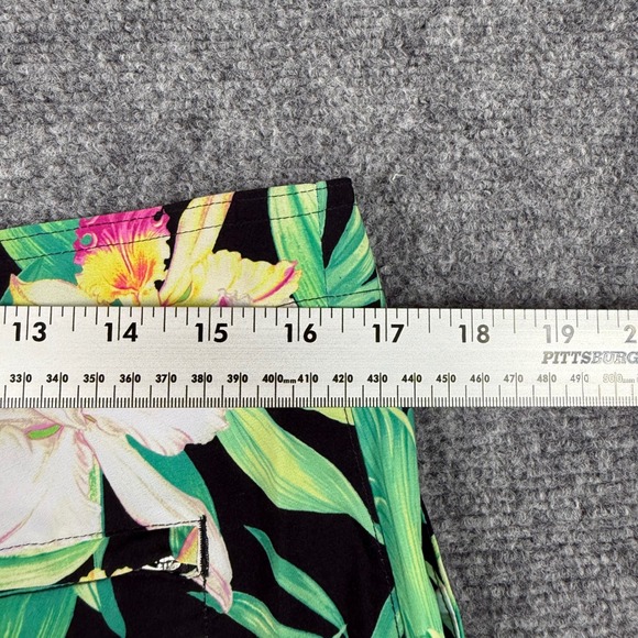 Tommy Bahama Swim Trunks Small Black Floral Orchid Garden Boardshorts NWT Men's‎ - Picture 8 of 10